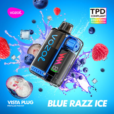 Vozol Vista Plug 15K (TPD) BLUE RAZZ ICE