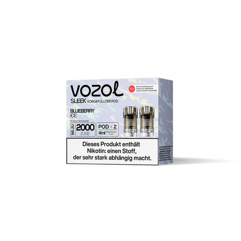 Vozol Sleek Blueberry Ice Vorgefüllte Pods 2x 2ml