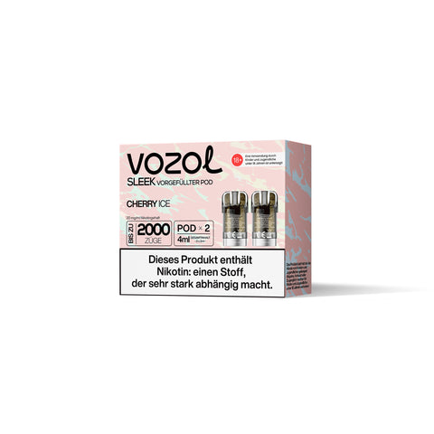 Vozol Sleek Cherry Ice Vorgefüllte Pods 2x 2ml