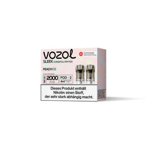 Vozol Sleek Peach Ice Vorgefüllte Pods 2x 2ml