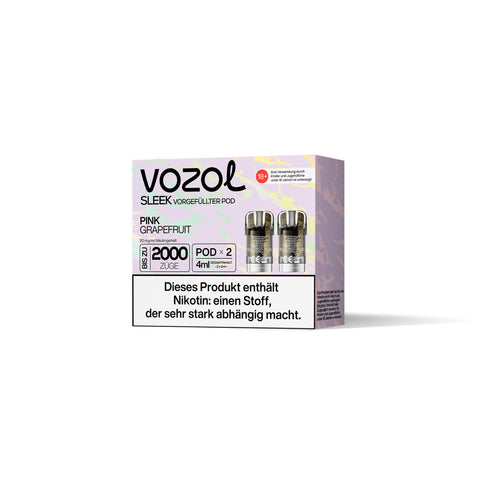Vozol Sleek Pink Grapefruit Vorgefüllte Pods 2x 2ml