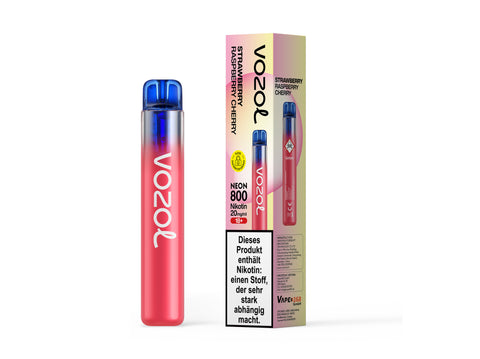 Vozol Neon 800 Strawberry Raspberry Cherry