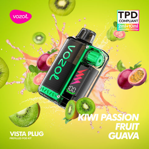 Vozol Vista Plug 15K (TPD) KIWI PASSION FRUIT GUAVA