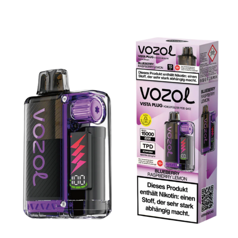 Vozol Vista Plug 15K (TPD) BLUEBERRY RASPBERRY LEMON