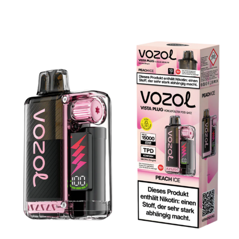 Vozol Vista Plug 15K (TPD) PEACH ICE